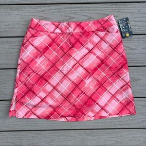 Hot Pink Plaid Golf Skort